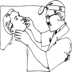 Dentist & Patient 1 Clip Art