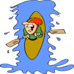 Kayaking 22 Clip Art