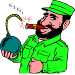 Fidel Castro 3 Clip Art