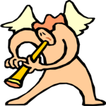 Playing Horn 2 Clip Art