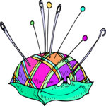 Pin Cushion 3 Clip Art