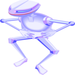 Robot Dancing 1 Clip Art