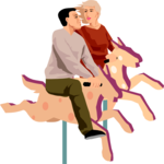 Couple on Carousel