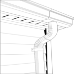 Gutter & Downspout 2 Clip Art