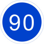 Speed 090 km 1 Clip Art