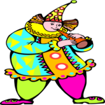 Clown Playing Horn