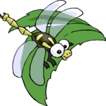 Dragonfly on Leaf