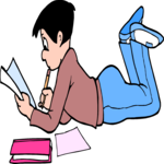 Boy Studying 3 (2) Clip Art