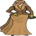 Woman in Dress 54 Clip Art