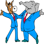 Donkey & Elephant 7 Clip Art