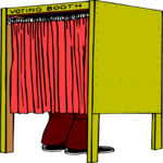 Voting Booth 11 Clip Art