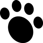 Pawprint 07 Clip Art