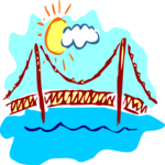 Golden Gate Bridge 3 Clip Art