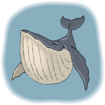 Whale Smiling 2 Clip Art