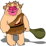 Cave Man 12 Clip Art