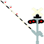 Railroad Crossing 2 Clip Art