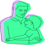 Father & Son 5 Clip Art