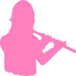 Flautist 03 Clip Art