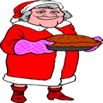 Mrs Claus with Pie