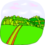 Country Road 18 Clip Art