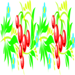 Flower Border 071 Clip Art