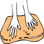 Dough Kneading 1 Clip Art