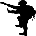 Soldier Climbing Clip Art