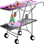 Dessert Cart Clip Art