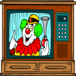 Television - Clown Clip Art