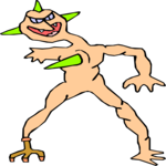 Mutant Creature 123 Clip Art