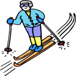 Skier 72 Clip Art