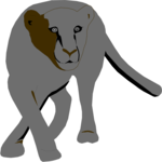 Lioness 1 Clip Art