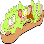 Sandwich - Submarine 04 Clip Art