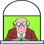 Window View - Man 3 Clip Art