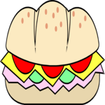 Sandwich - Submarine 08 Clip Art