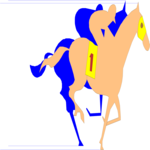 Horse Racing 02 Clip Art