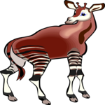Okapi 1 Clip Art