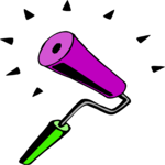 Paint Roller 16 Clip Art