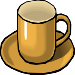 Cup & Saucer 4 Clip Art