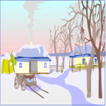 Winterscape 01 Clip Art