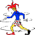 Jester Spinning Clip Art