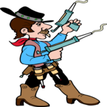 Cowboy with Glue Guns