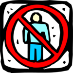 No Pedestrians 3 Clip Art