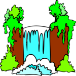 Waterfall 04 Clip Art