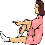 Girl Sitting 8 Clip Art