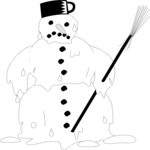 Snowman Melting 1