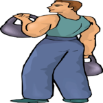 Weight Lifting 45 Clip Art