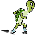 In-Line Skating - Turtle Clip Art