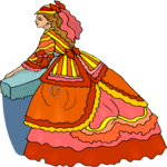 Victorian Gown Clip Art