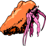 Crab - Hermit 1 Clip Art